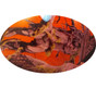 American Camo Orange Full Brim Style ~ Detail View