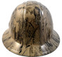 POW Khaki Hydro Dipped Hard Hats Full Brim Style ~ Front View