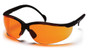 Pyramex Venture II ~ Black Frame ~ Orange Lens