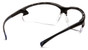 Pyramex Safety Glasses ~ VENTURE III ~ Black Frame ~ Fog Free Clear Lens