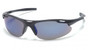 Pyramex Avante Safety Glasses ~ Black Frame ~ Blue Mirror Lens
