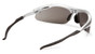 Pyramex Avante Safety Glasses ~ Silver Frame ~ Gray Lens