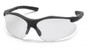 Pyramex Fortress Safety Glasses ~ Black Frame ~ Black Indoor/Outdoor Lens