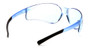 Pyramex Ztek Safety Glasses ~ Infinity Blue Lens