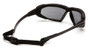 Pyramex Highlander Safety Glasses ~ Black Frame - Gray Anti-Fog Lens