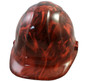 Venom Snake Orange Hydro Dipped Hard Hats ~ Front View