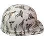 Don't Tread On Me White Hydro Dipped Cap Style Hard Hat~ Right Side View
