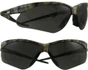 Jackson Nemesis CAMO Frame ~ Safety Glasses with Smoke Anti-Fog Lens