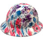 Flower Hydro Dipped Hard Hats Full Brim Style