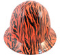 Tiger Orange Hydro Dipped Hard Hats ~ Front View