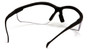 Pyramex Emerge ~ Standard Glasses ~ Black Frame ~ Clear Lens