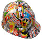 Hydro Dipped Hard Hats Sticker Bomb Small Size Hard Hat pic 1
