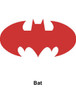 Reflective Hard Hat Decals ~ Bat