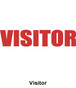 Reflective Hard Hat Decals ~ Visitor