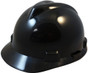 MSA Cap Style Large Jumbo Hard Hats with Fas-Trac Suspensions Black - Oblique View