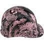 Tattoo Pink Hydro Dipped Hard Hats Cap Style Design - Oblique View