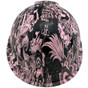 Tattoo Pink Hydro Dipped Hard Hats Cap Style Design - Oblique View