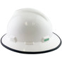 MSA V-Gard Full Brim Hard Hats with One-Touch Suspensions White - with Protective Edge