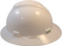 MSA V-Gard Full Brim Hard Hats with One-Touch Suspensions White