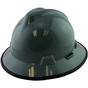 MSA V-Gard Full Brim Hard Hats with One-Touch Suspensions Gray - with Protective Edge