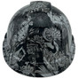 Tattoo Silver Hydro Dipped Hard Hats ~ Detail View
