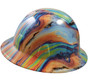 Oil Spill Design Hydro Dipped Hard Hats ~ Right Side View
