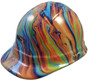 Oil Spill Design Hydro Dipped Hard Hats ~ Oblique View