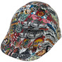 Sticker Bomb 4 Design Hydro Dipped Hard Hats ~ Oblique View