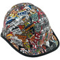 Sticker Bomb 4 Design Hydro Dipped Hard Hats with edge
