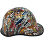 Sticker Bomb 4 Design Hydro Dipped Hard Hats with edge