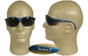 Pyramex Venture II Safety Glasses Blue Frame w/ Smoke Lens