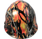 Wildfire Camo Hydro Dipped Hard Hats ~ Back View
