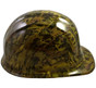 Oilfield Camo Yellow Hydro Dipped Hard Hats ~ Right Side View