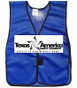 Add A Text Imprint to Your Blue Safety Vests (ONE COLOR)