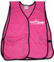 Imprinted Pink Safety Vests one color front