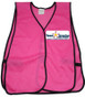 Pink Multi Color Safety Vests Imprinting Front