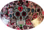 Sugar Skulls Hydro Dipped Hard Hats ~ Detail View