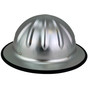 SkullBucket Aluminum Full Brim Hard Hats with Ratchet Suspensions - Silver