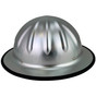 SkullBucket Aluminum Full Brim Hard Hats with Ratchet Suspensions - Silver
