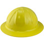 Skullbucket Aluminum Full Brim Hardhats ~ Yellow Left