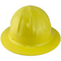 Skullbucket Aluminum Full Brim Hardhats ~ Yellow Back