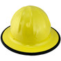 Skullbucket Aluminum Full Brim Hardhats ~ Yellow with Protective Edge
