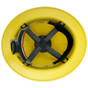 Skullbucket Aluminum Full Brim Hardhats ~ Yellow Suspension