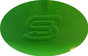 Skullbucket Aluminum Full Brim Hardhats ~ HI Viz Green Close up 