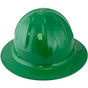 Skullbucket Aluminum Full Brim Hardhats ~ Green Front