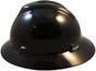 MSA V-Gard Full Brim Hard Hats with Staz-On Suspensions Black