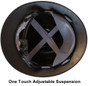 MSA V-Gard Full Brim Hard Hats with One-Touch Suspensions Black