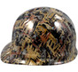 Oilfield Camo White Hydro Dipped Hard Hats ~ Left Side View