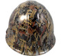 Oilfield Camo White Hydro Dipped Hard Hats ~ Back View