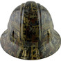 Oilfield Camo White Hydro Dipped Hard Hats Full Brim Style